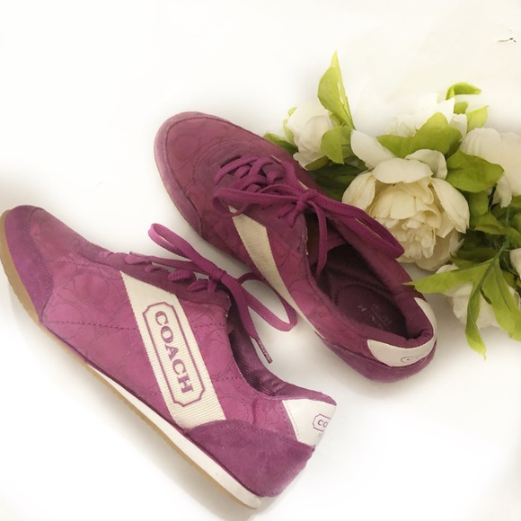 Coach Shoes - Coach canvas and suede sneakers